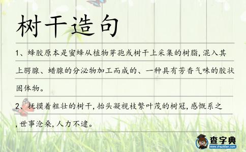 樹干造句
