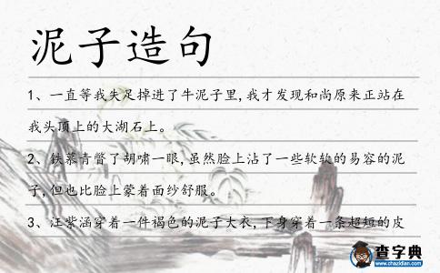 泥子造句