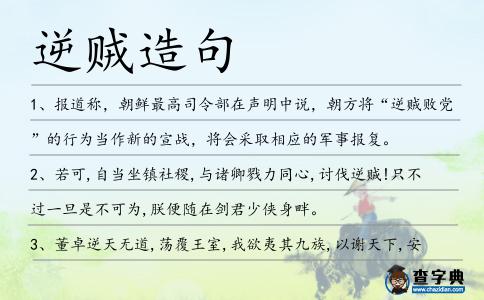 逆賊造句