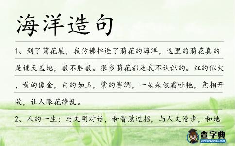 海洋造句