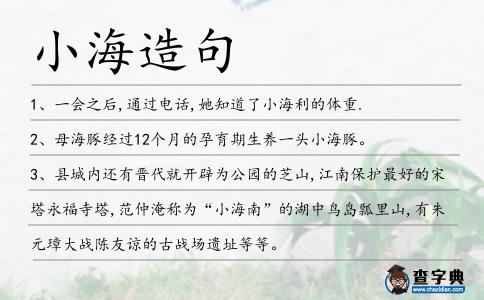 小海造句