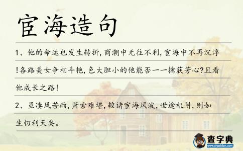 宦海造句