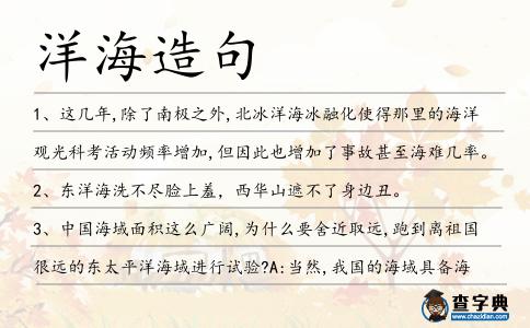 洋海造句