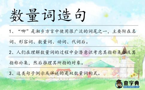 數量詞造句