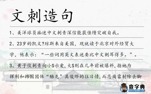 文刺造句