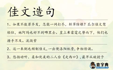 佳文造句