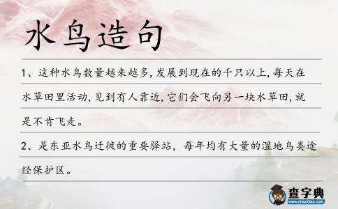 水鳥造句
