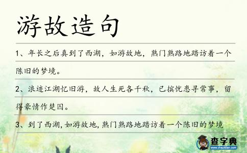 游故造句