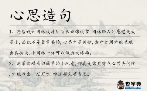 心思造句
