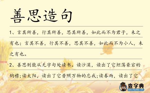 善思造句