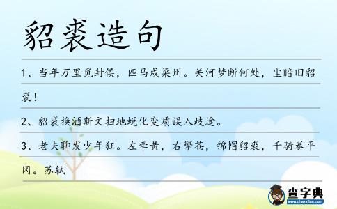 貂裘造句