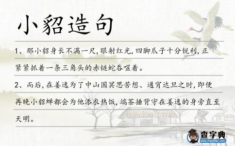 小貂造句