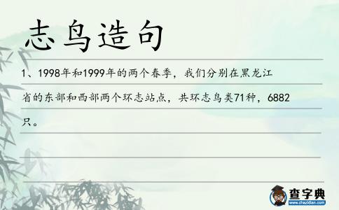 志鳥造句