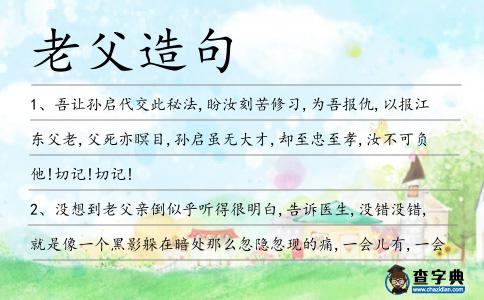老父造句