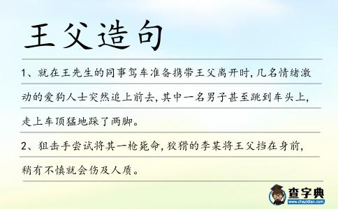 王父造句