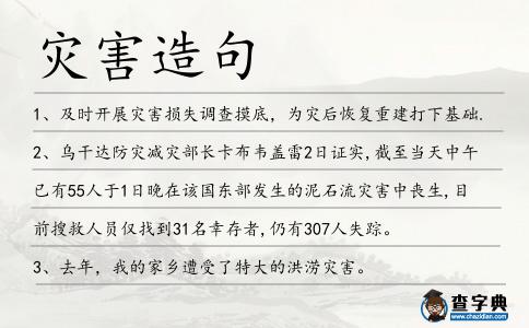 災害造句