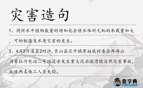災害造句