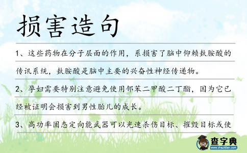 損害造句