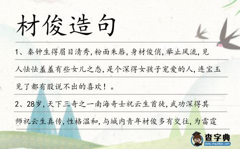 材俊造句