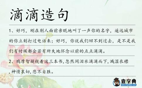 滴滴造句