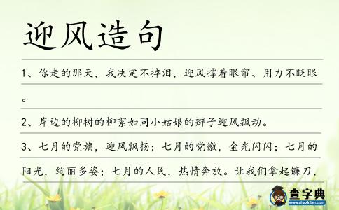 迎風造句