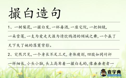 撮白造句