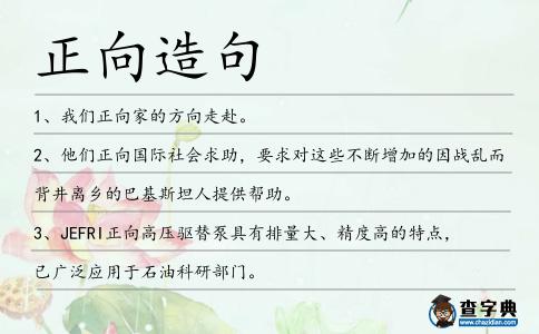 正向造句
