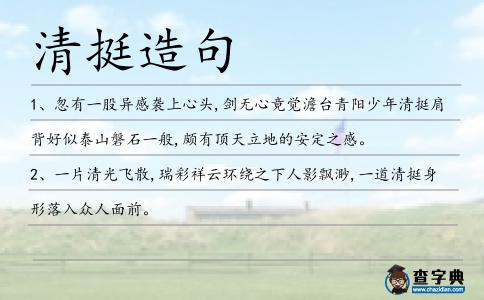 清挺造句