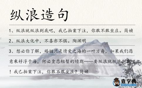 縱浪造句