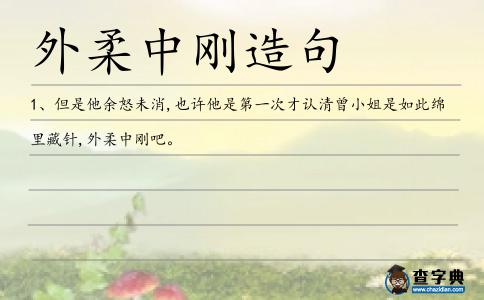 外柔中剛造句