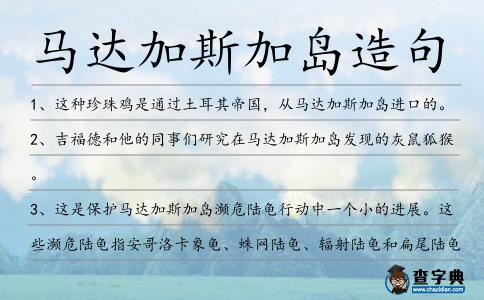 馬達加斯加島造句