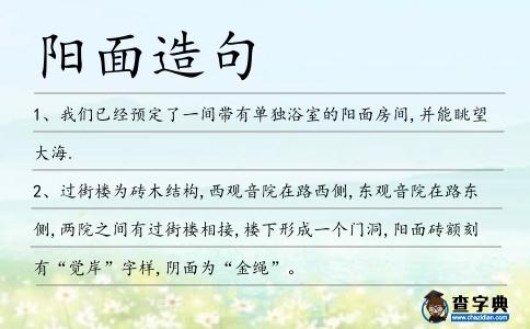 陽面造句
