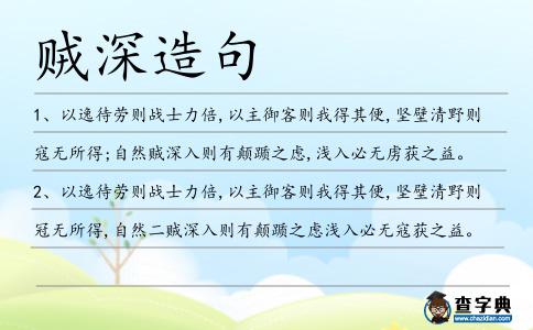 賊深造句