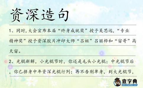資深造句