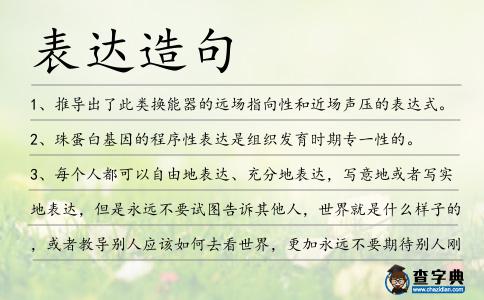 表達造句