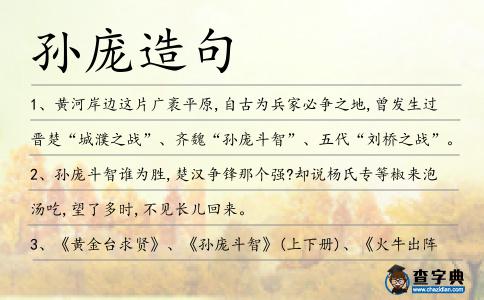 孫龐造句