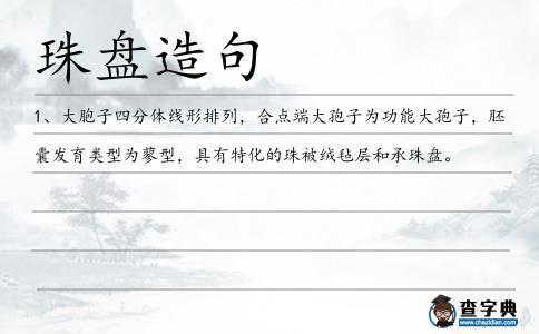 珠盤造句