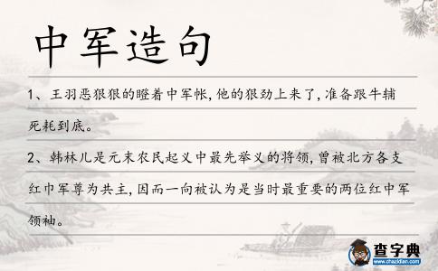 中軍造句