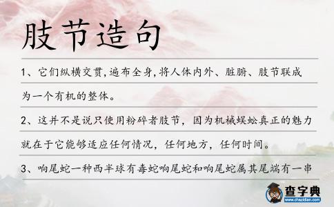 肢節造句