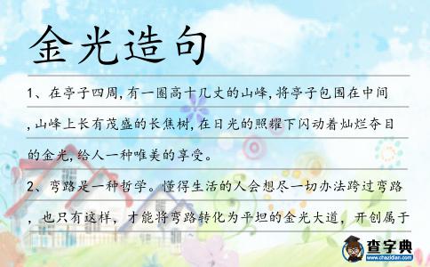 金光造句