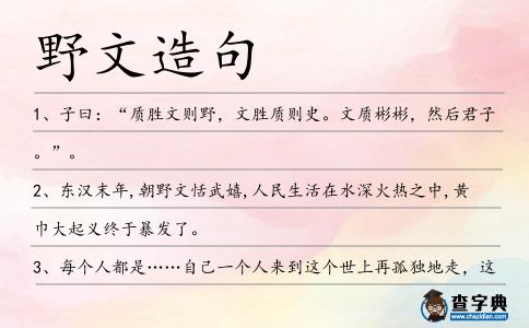 野文造句