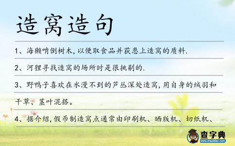 造窩造句