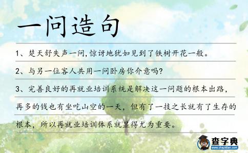 一問(wèn)造句
