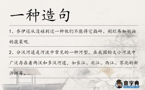 一種造句