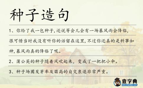 種子造句
