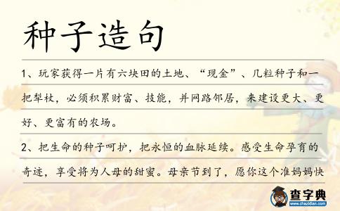 種子造句