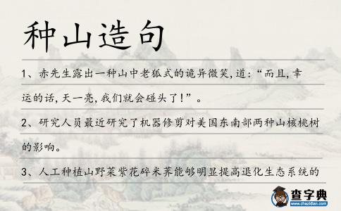種山造句
