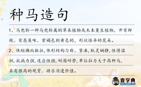 種馬造句