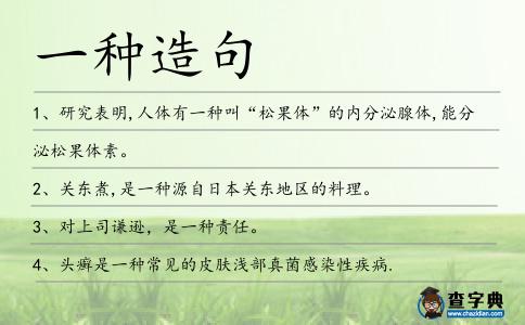 一種造句