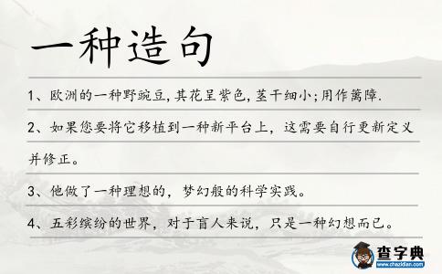 一種造句
